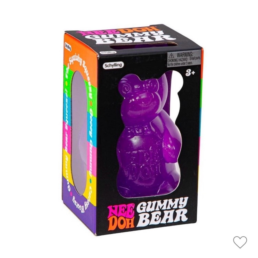 Nee Doh Purple Gummy Bear Toy
